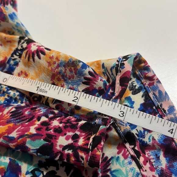 HARMONY + Havoc multicolored shorts elastic and string tie waist band size med - Picture 10 of 10